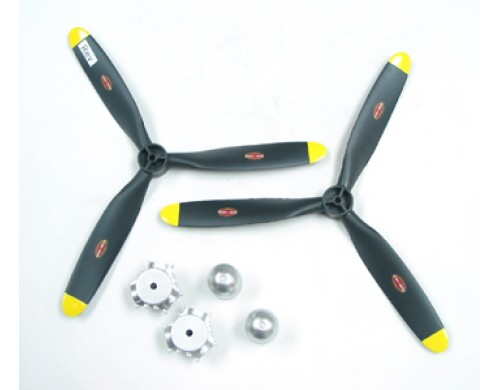 FMS 3 Blade Propeller & Spinner Sets For B-25 Plane